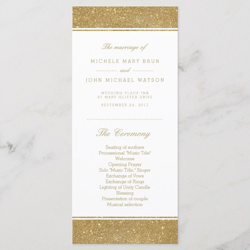 Thumbnail: Wedding Programs