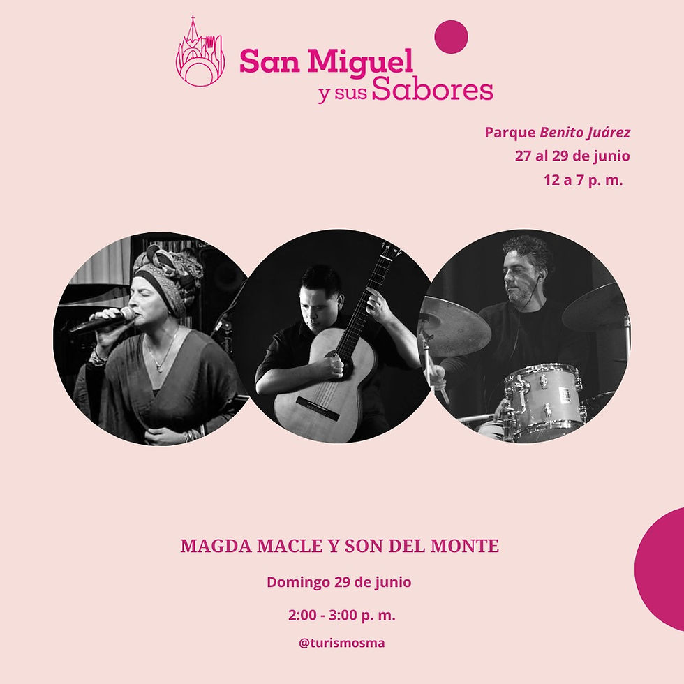 SAN MIGUEL Y SUS SABORES PRESENTA MAGDA MACLE Y SON DEL MONTE