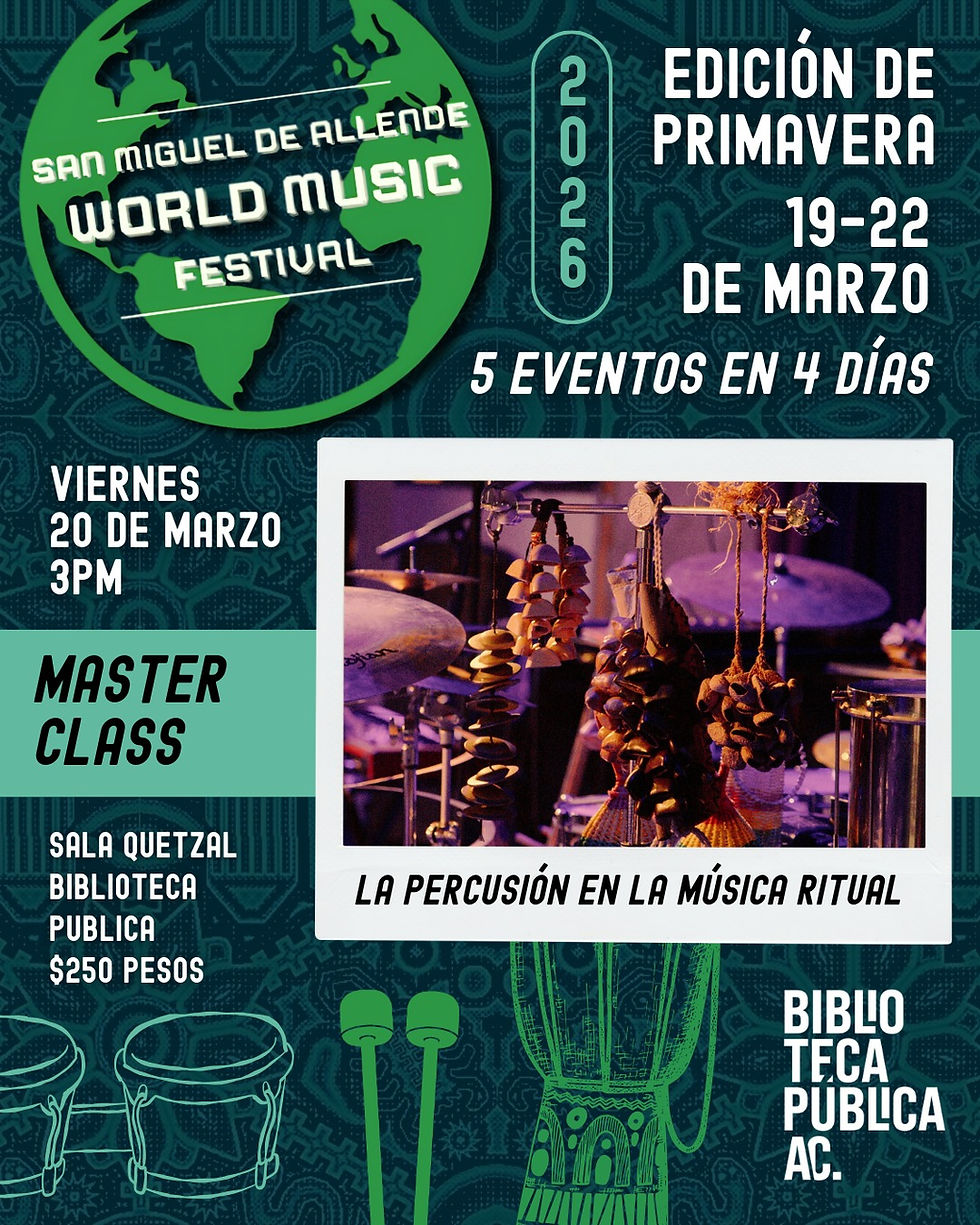 MASTER CLASS | LA PERCUSIÓN EN LA MÚSICA RITUAL