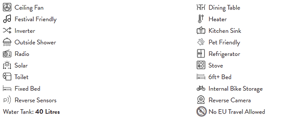 Facililites list