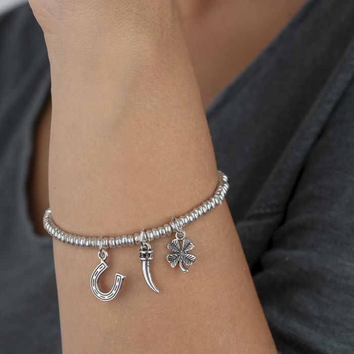 BRACCIALE ELASTICO CIONDOLI PORTA FORTUNA