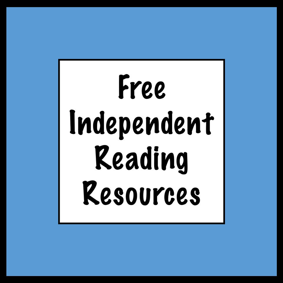 Free Independent Reading Materials