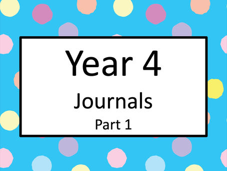 Year 4 Journals-Part 1 (Aug 2008-Dec 2008)