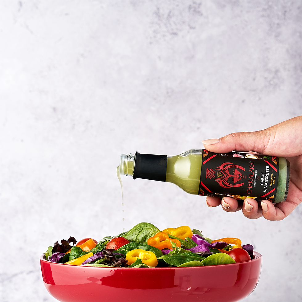 Thumbnail: Chakalaka Fermented Garlic Vinaigrette