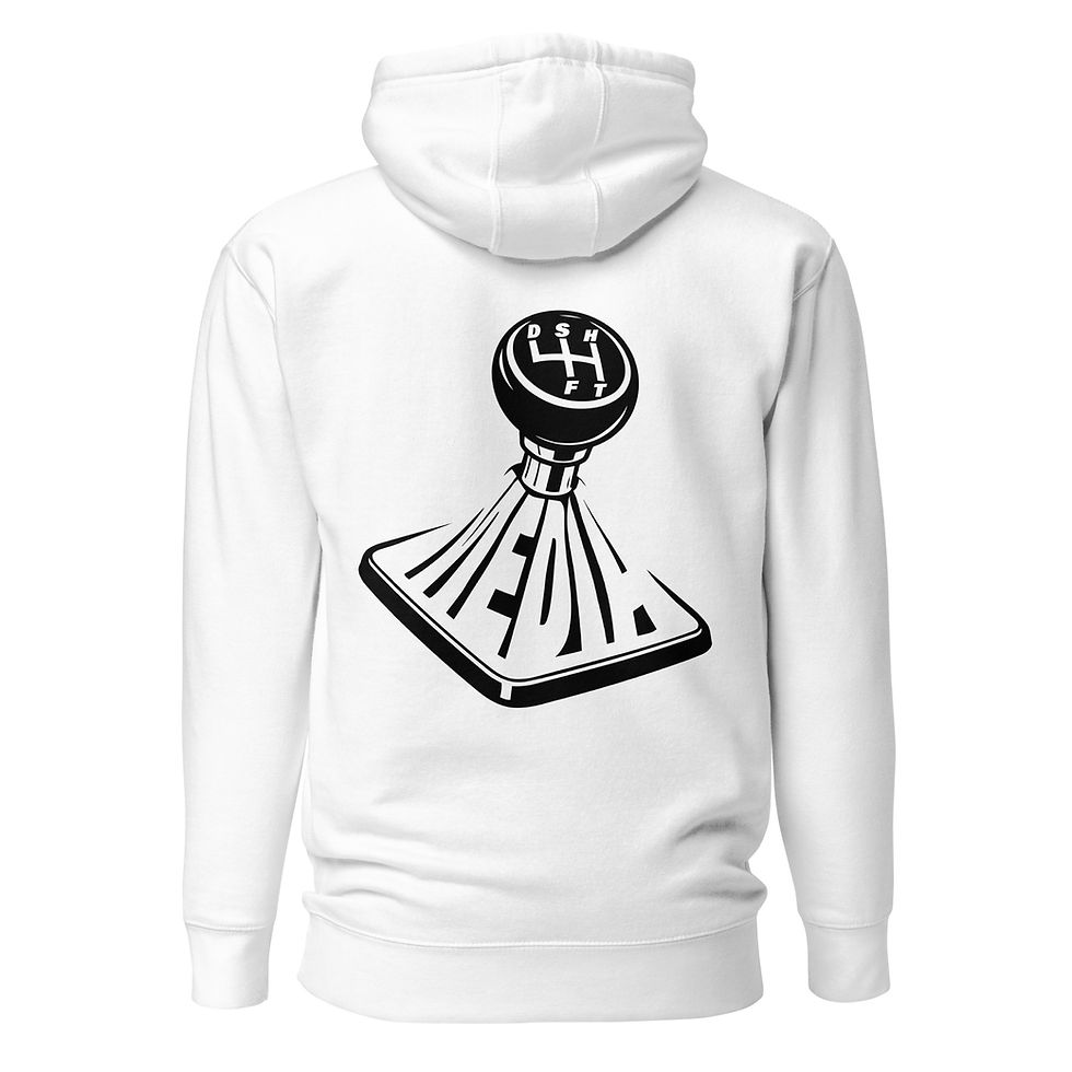 Thumbnail: Womens White DSHFT Media Hoodie