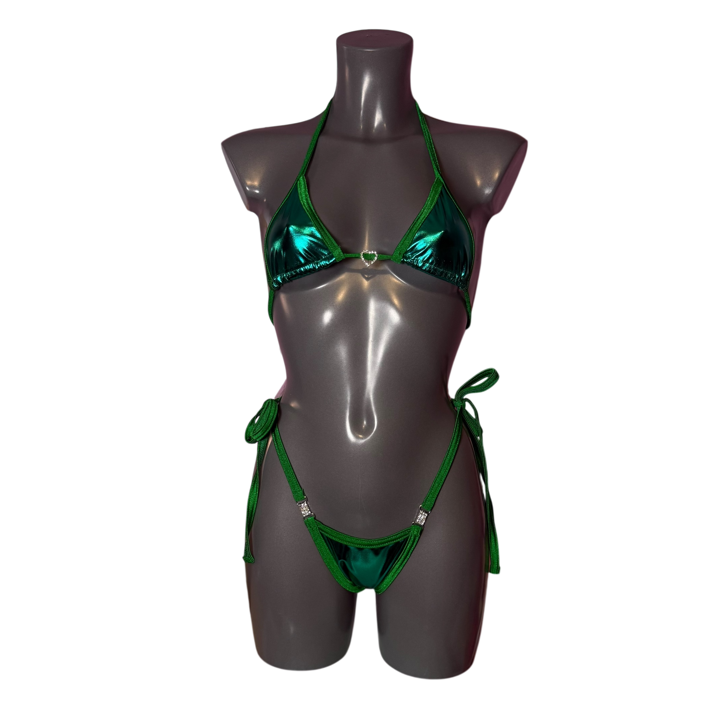 Mini Kini - Metallic Green