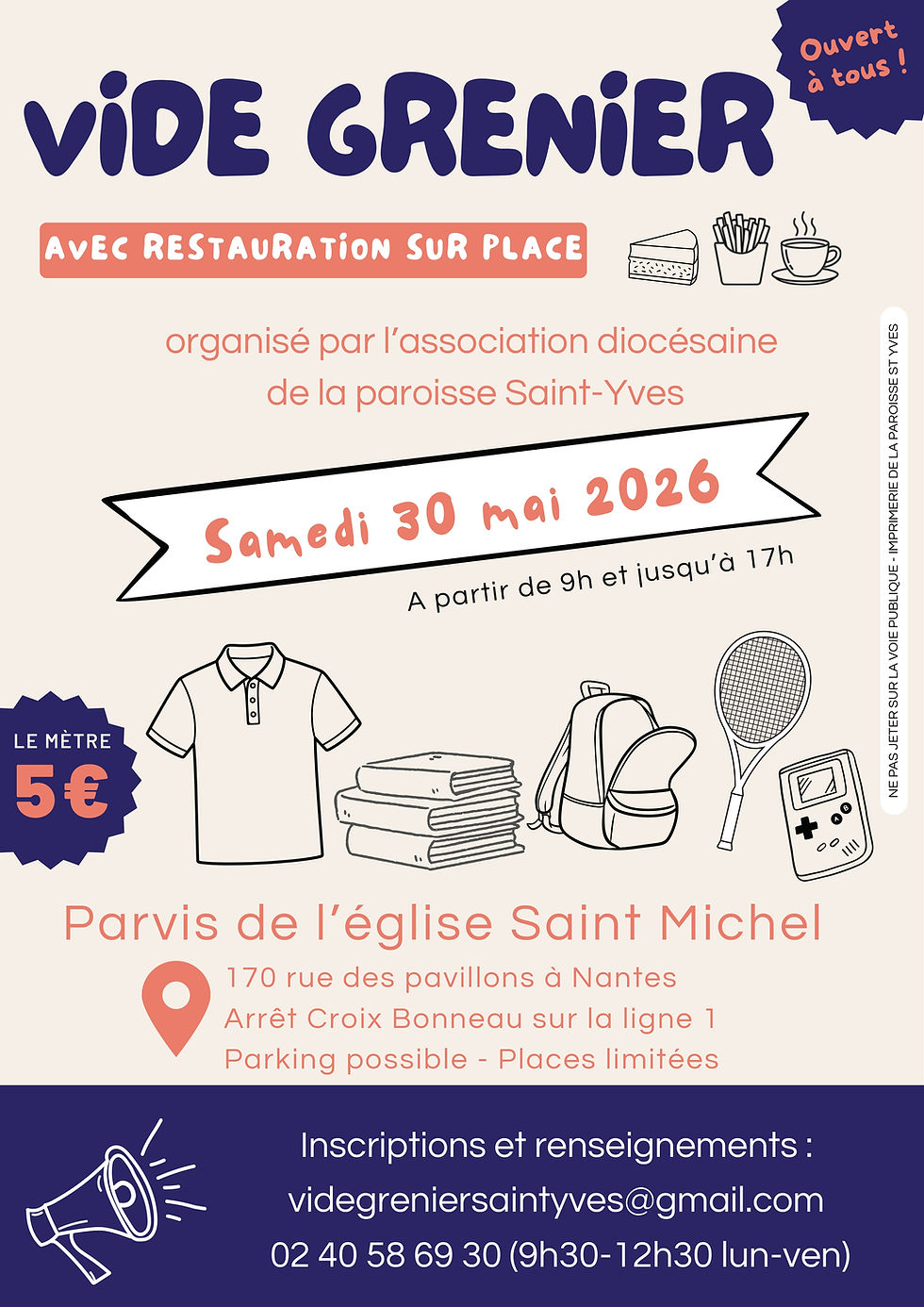 Vide-grenier paroisse St Yves