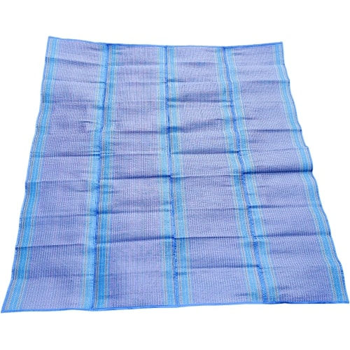 Miniature : Natte de Plage Pliable 4 Bandes Bleue