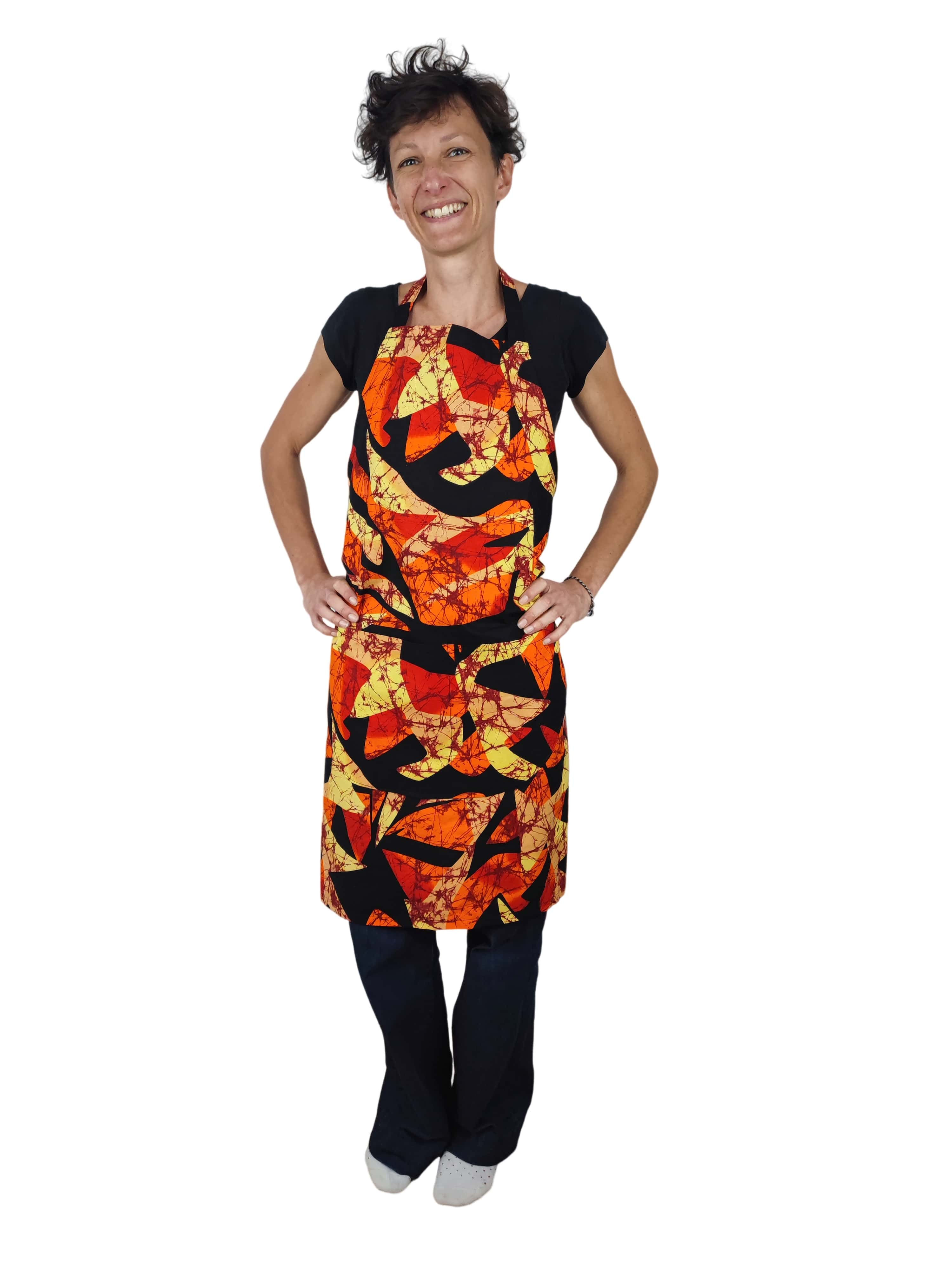 tablier cuisine wax flamme