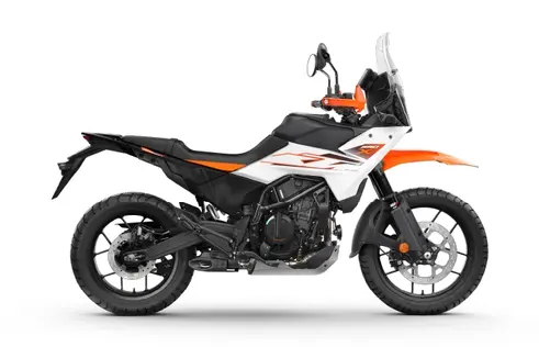 KTM Adventure 390X on display at Jai Autos