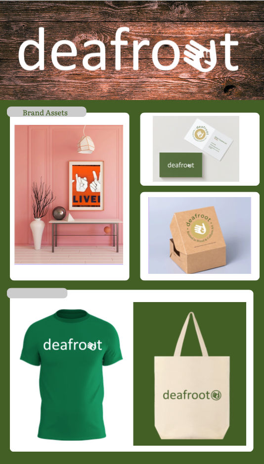 Deafroot Brand Assets & Applications