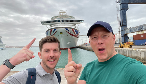 Tom and Dom Travel with P&O Azura in the Canaries