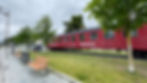 The vintage Togkapellet train carriage converted into a chapel near Åndalsnes railway station in Norway.