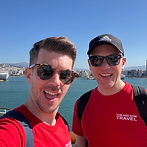 Tom and Dom in Piraeus, Greece