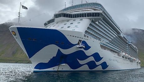 Enchanted Princess Anchored in Isafjordur