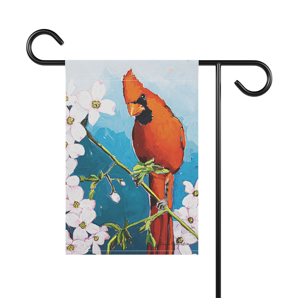 Thumbnail: DCI- Garden Flag Cardinal Print