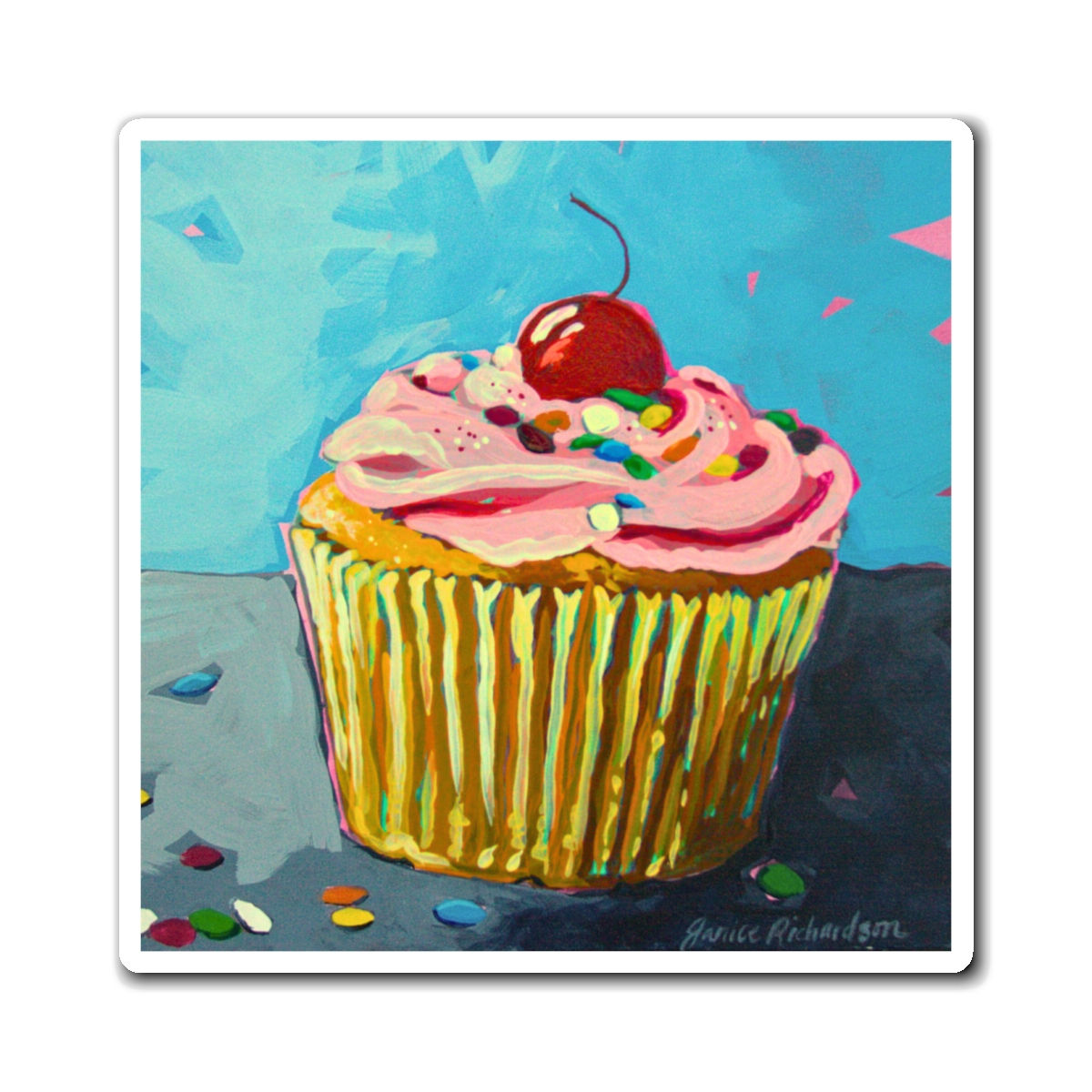 Cupcake Artwork Magnet