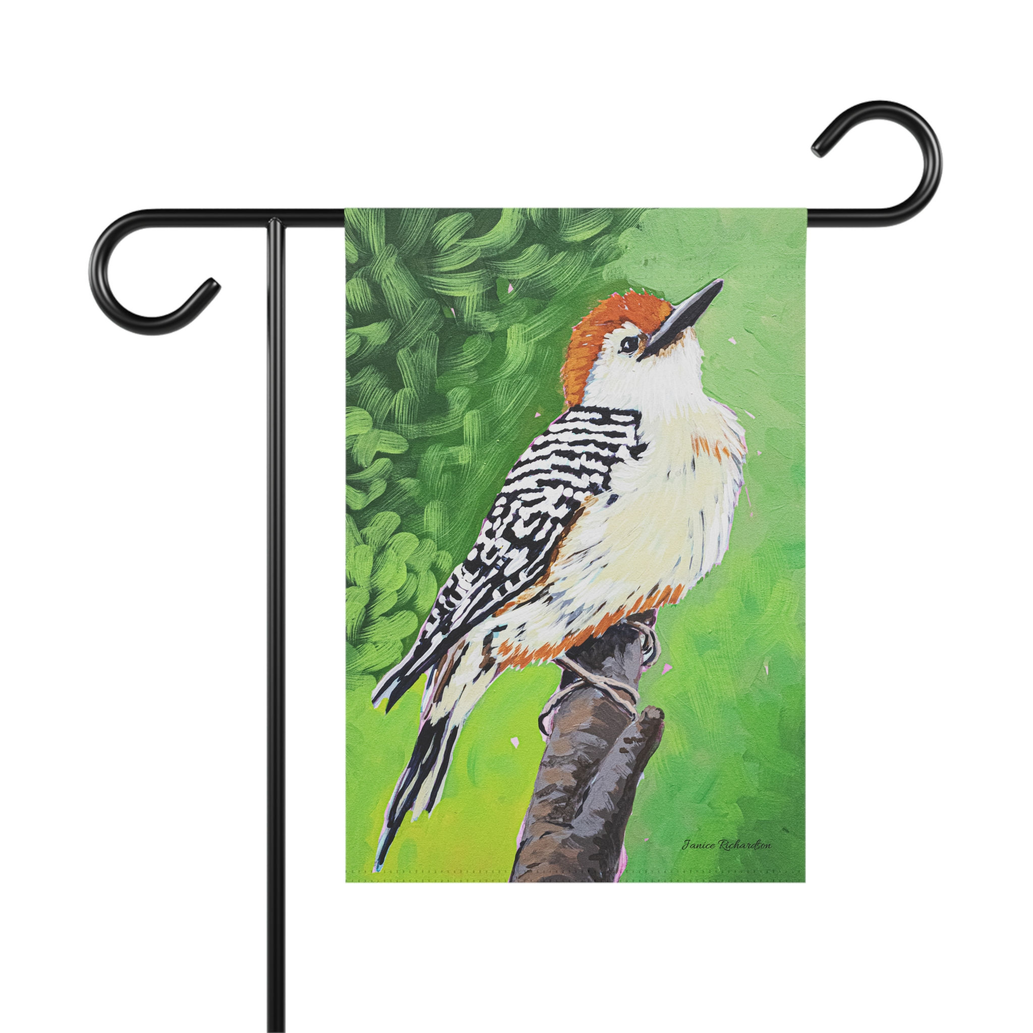 Garden Flag Woodpecker Print