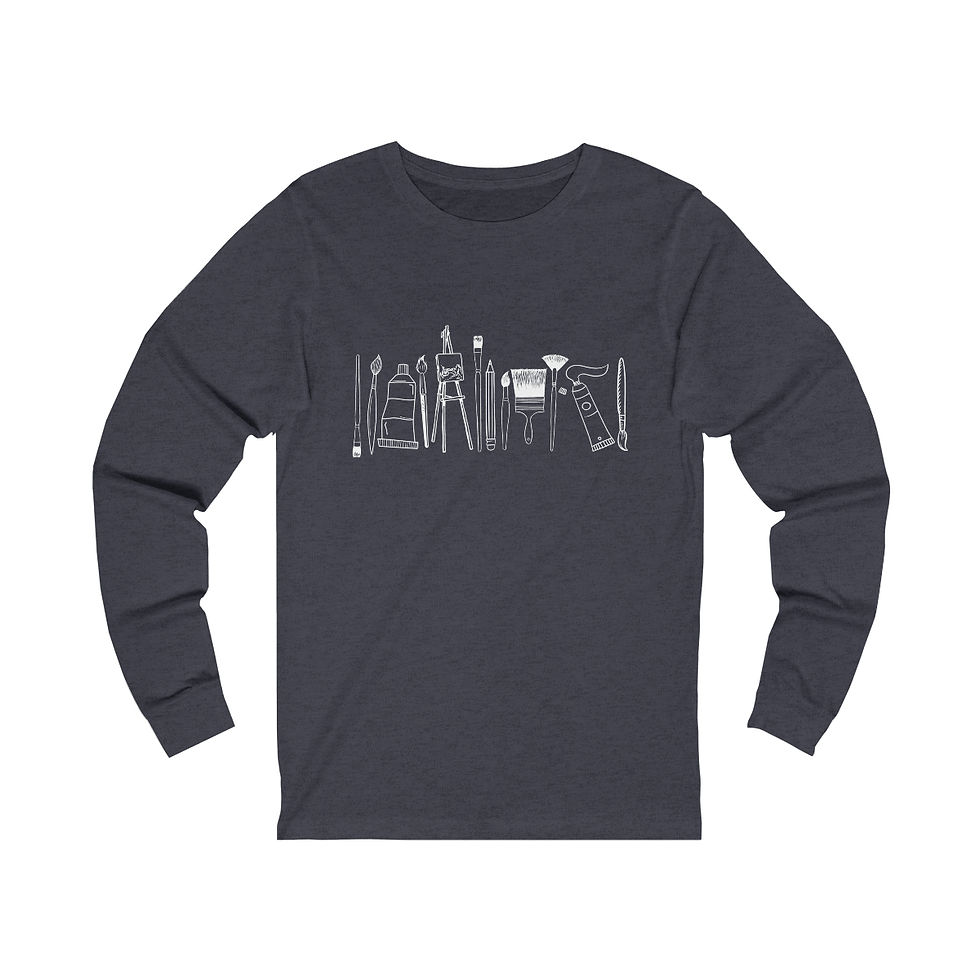 Thumbnail: Unisex Jersey Long Sleeve Tee- Artist Tools