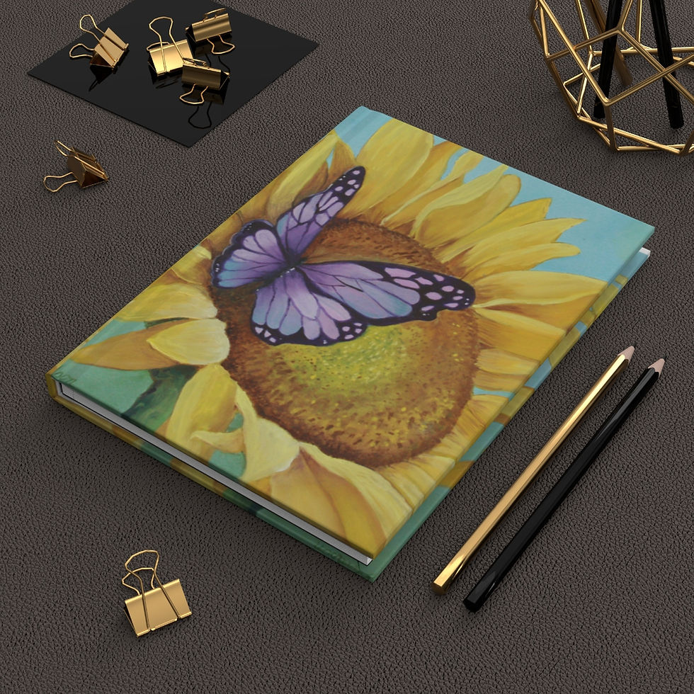 Thumbnail: Sunflower Hardcover Journal Matte