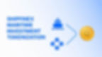 Blue text reads "Shipfinex Maritime Investment Tokenization" beside a ship icon, blockchain symbol, and coin on a gradient background.
