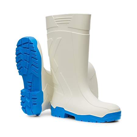 aproTex® PU-Stiefel safety Premium-Sicherheits-PU-Stiefel für den professionellen Einsatz in der Lebensmittelwirtschaft nach EN ISO 20345, S4, CI, SRC.