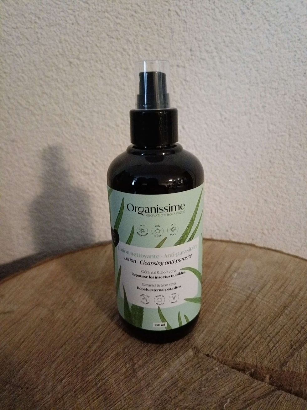 Miniature : Lotion bio sans rinçage antiparasitaire pour chien.
