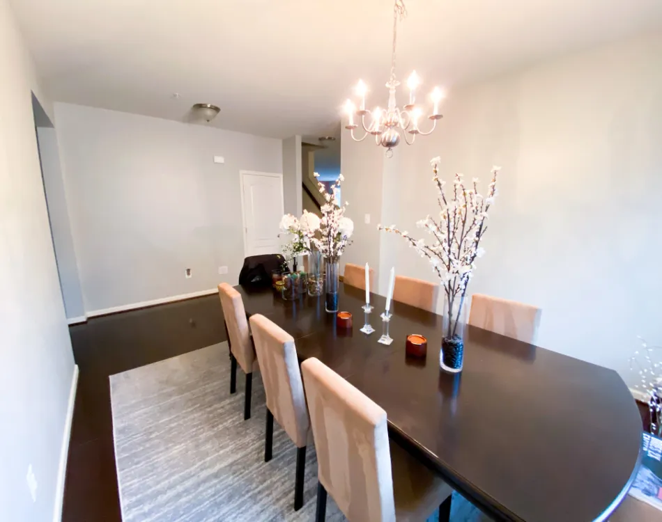 Off white dining room