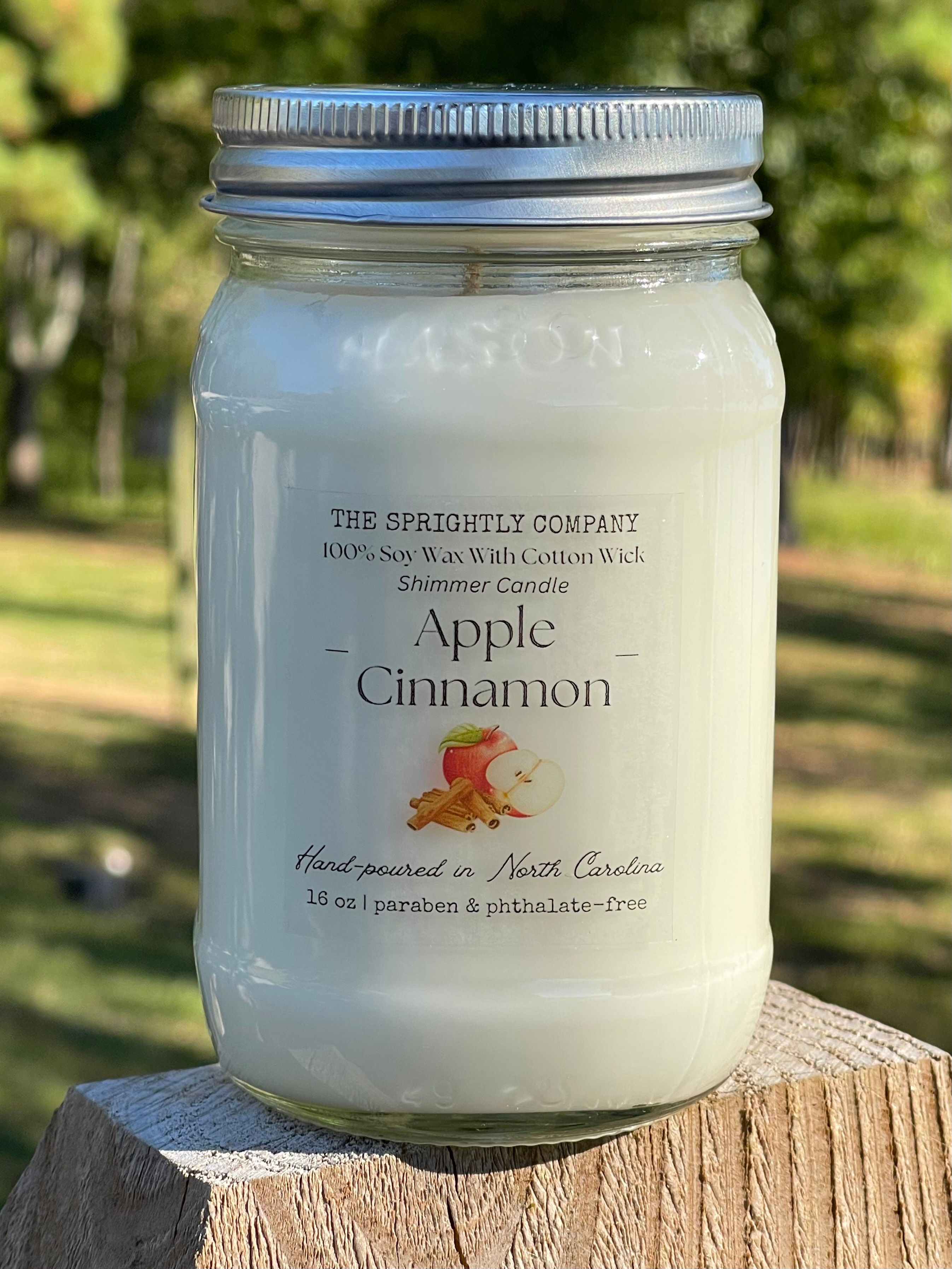 Apple Cinnamon Eco-Friendly Shimmer Candle