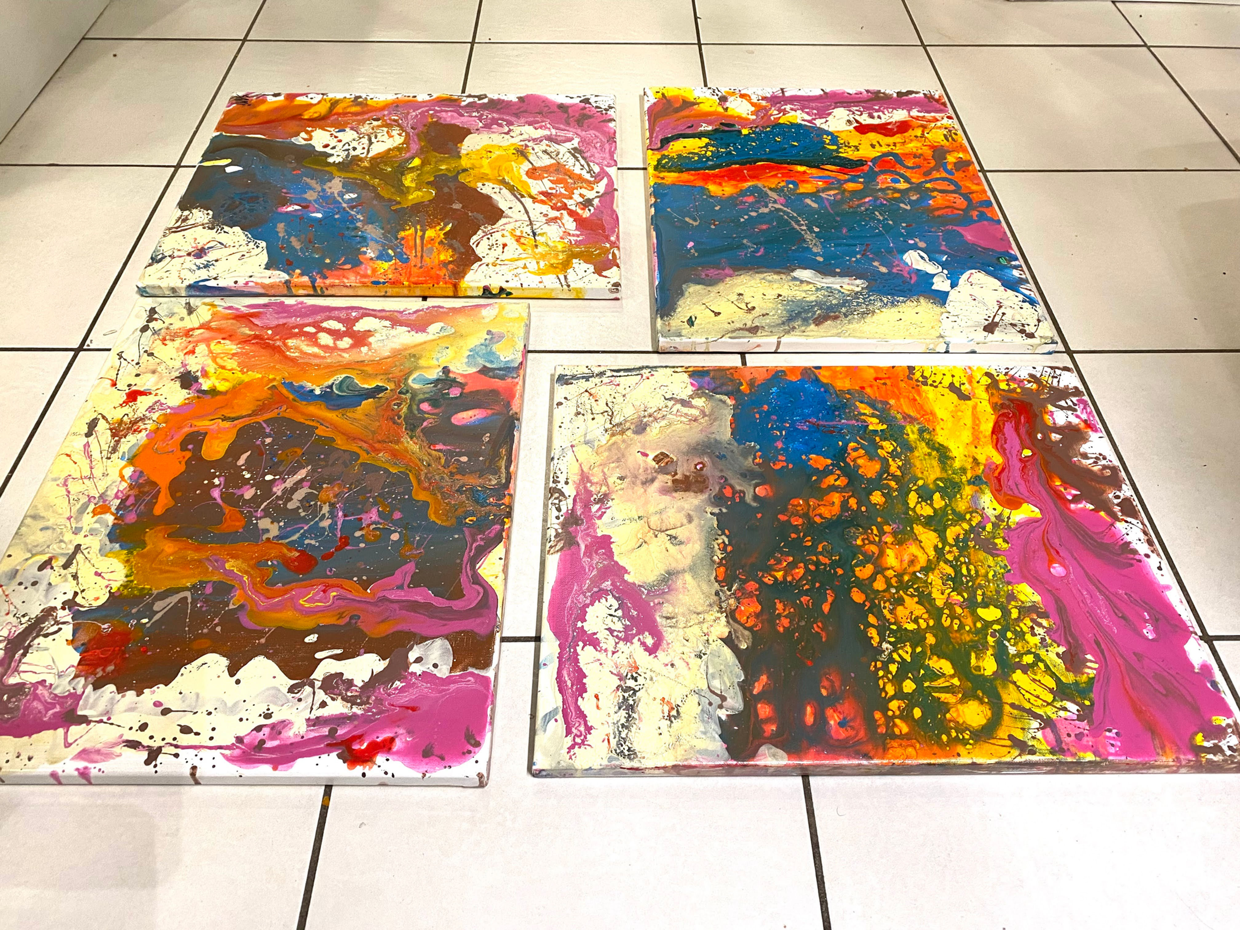 Fusion Abstract Painting Modern Wall Art