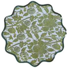 Floral green cloth placemat,100 availble