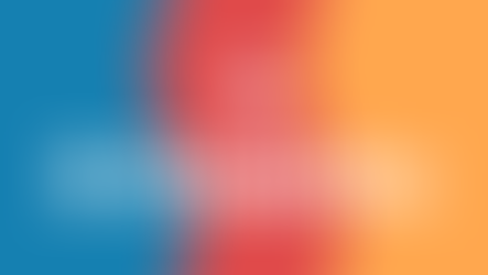 Design gráfico colorido com fundo dividido em três faixas verticais onduladas nas cores azul, vermelha e amarela. No centro, está escrito em letras grandes e brancas "O Clubinho", com um pequeno emoji de rosto sorridente no ponto da letra "i" e acima da letra "C".