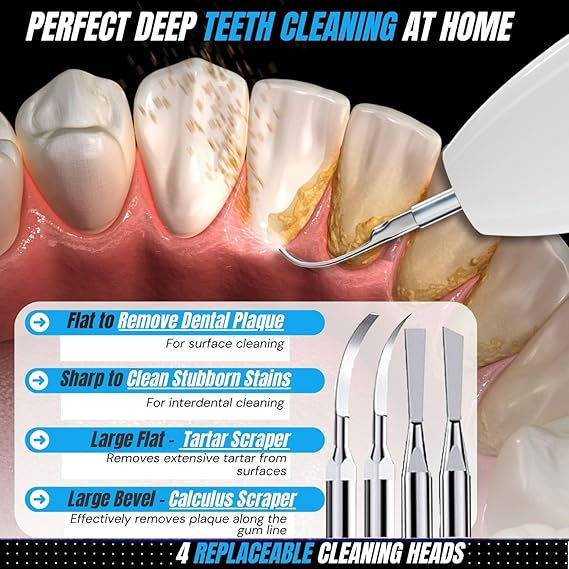 Thumbnail: Plaque & Tartar Remover for Teeth for Home, Dental Calculus Remover, Rechargeabl