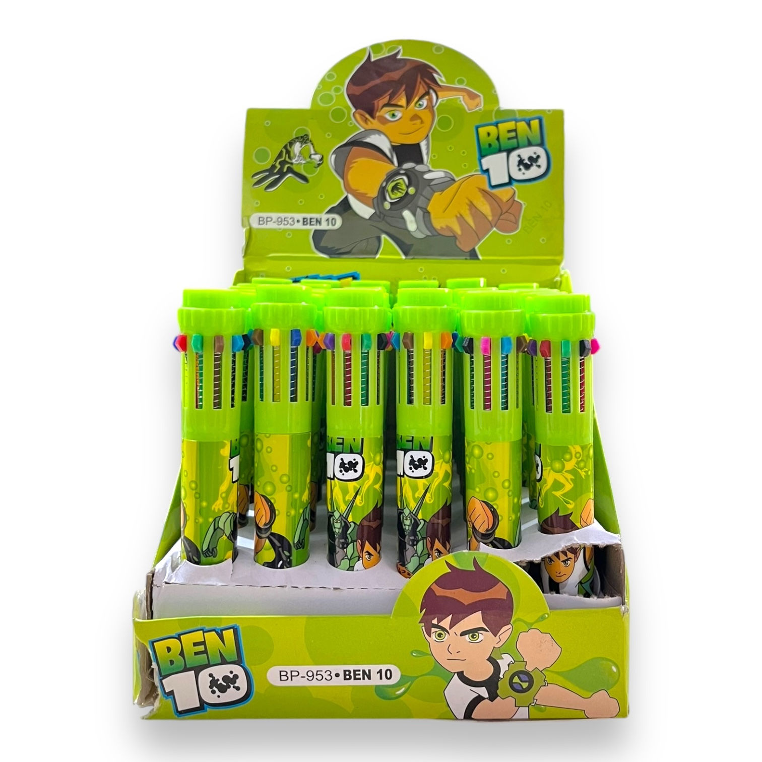 China 10 Colour Ball Pen ( Ben 10 ) - ( 36 PCS Box )