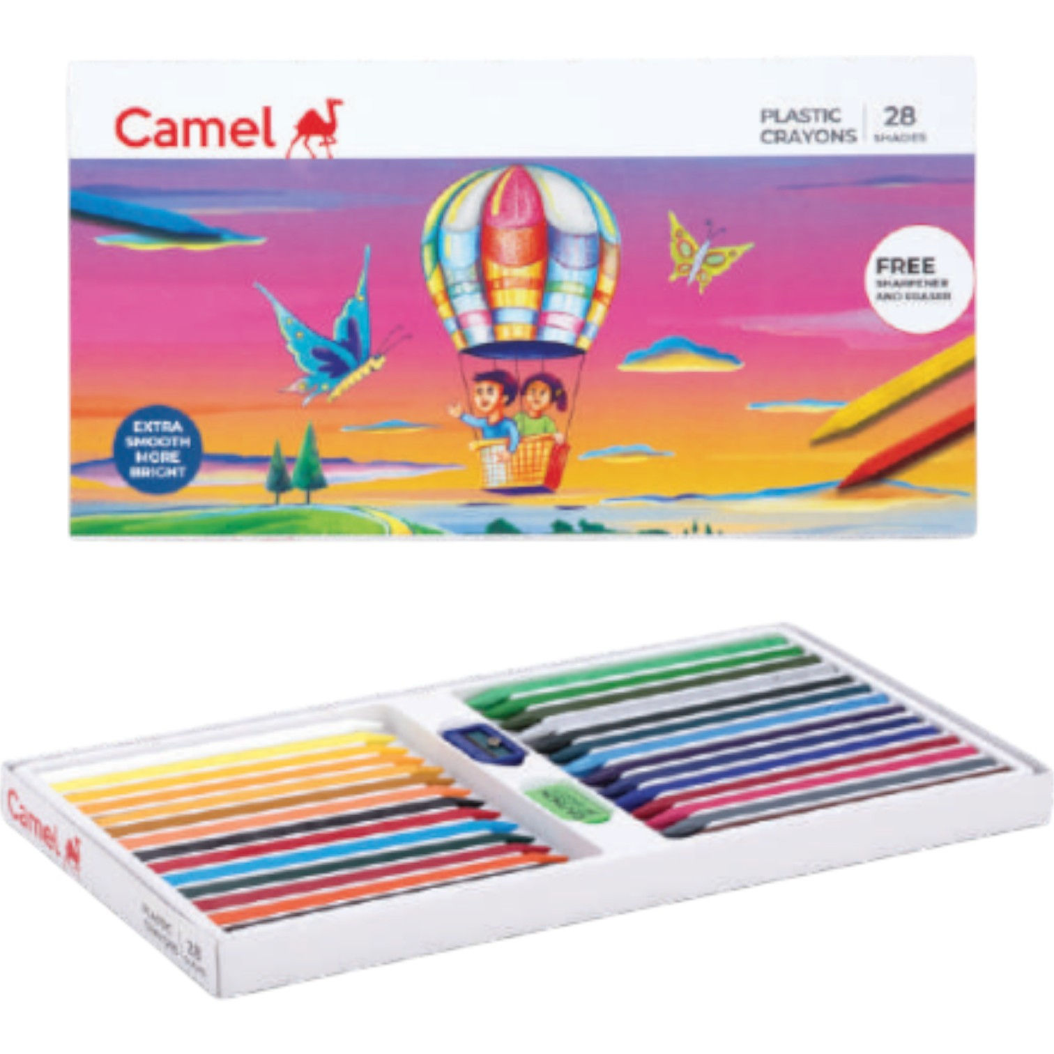 Cam Plastic Crayons 28s MRP-160