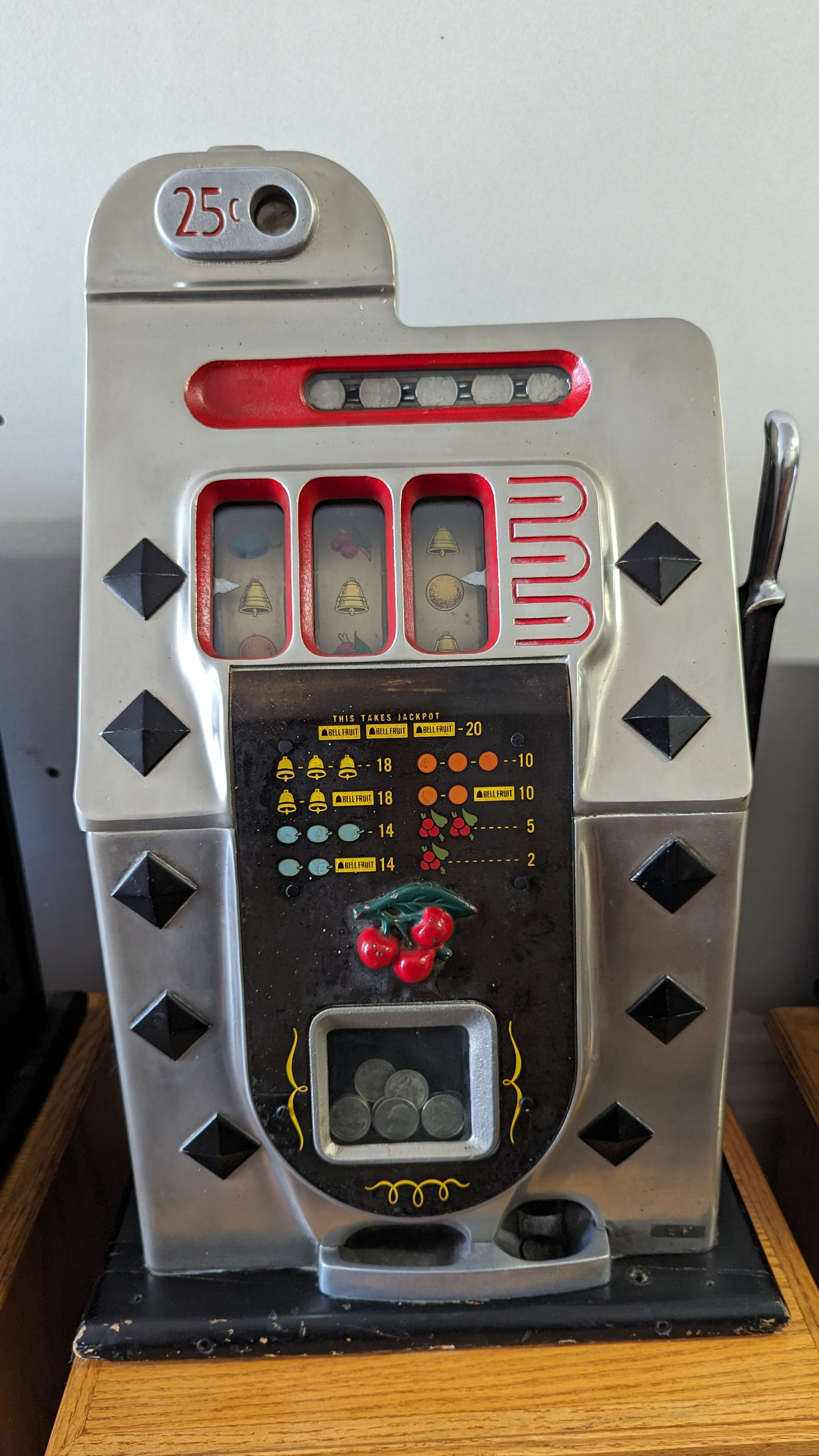 Mills 25 Cent Sliver Diamond