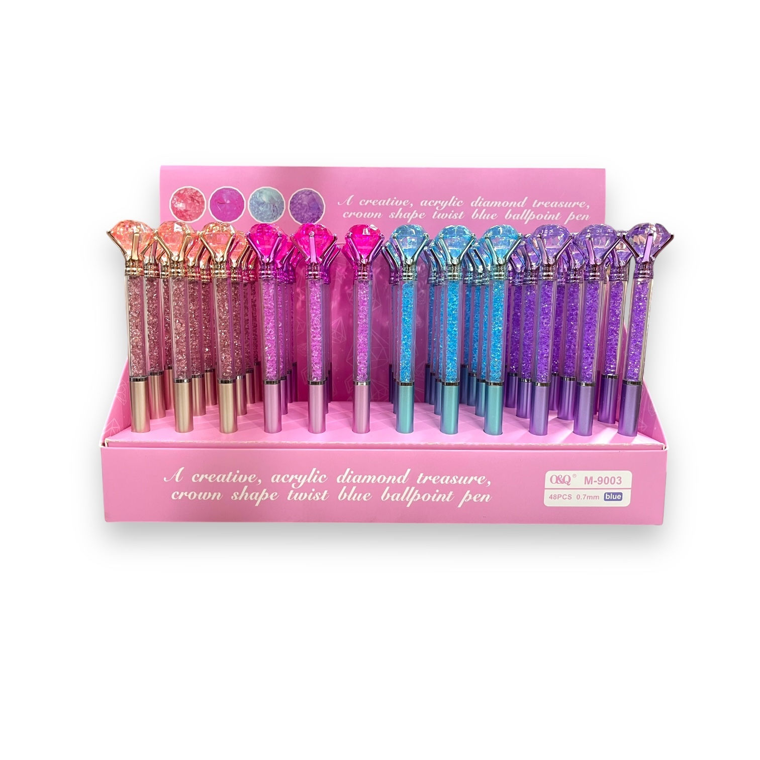 Diamond Ball Point Pen ( PRICE FOR 12PCS )
