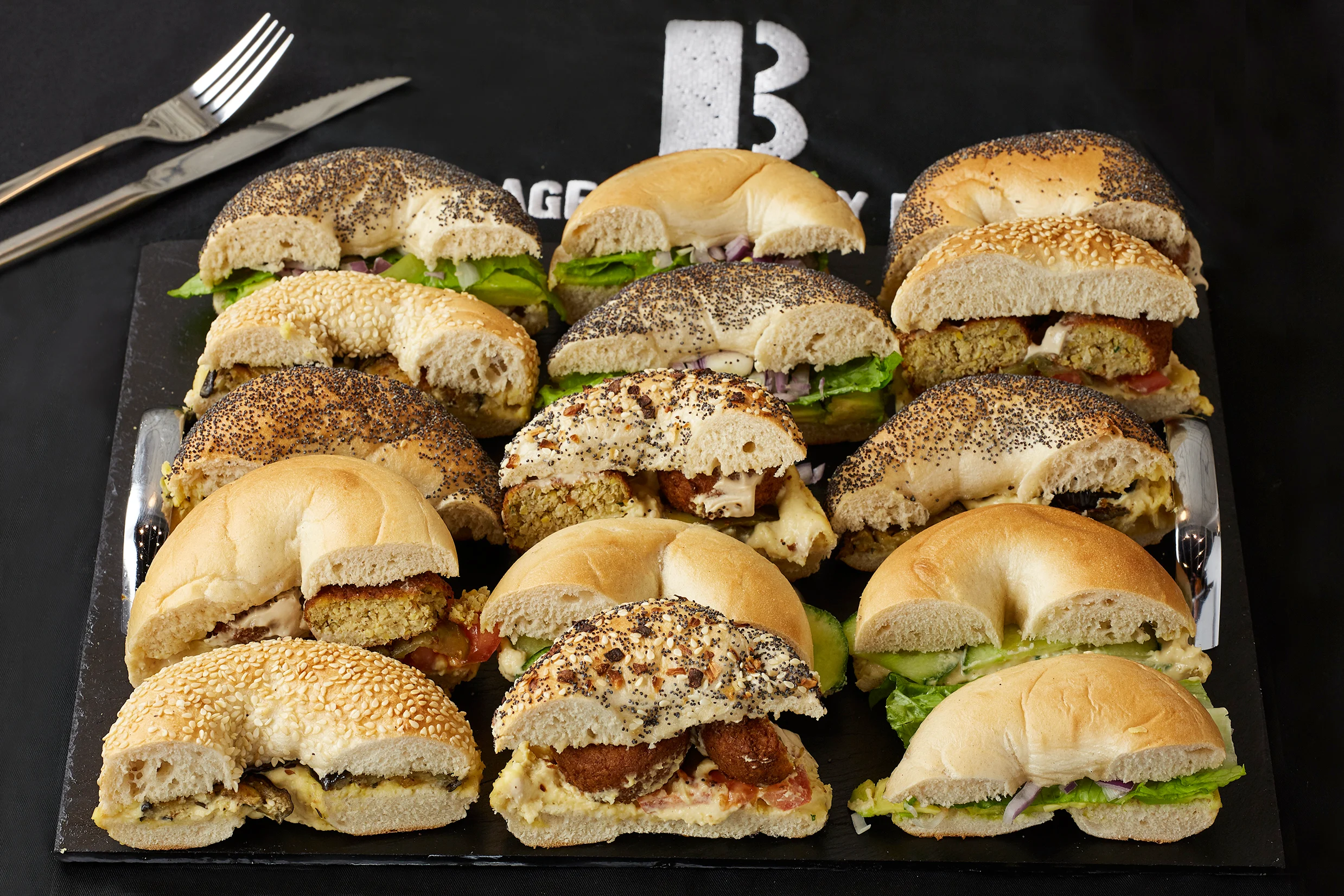 Vegan Regular Bagel Platter .webp