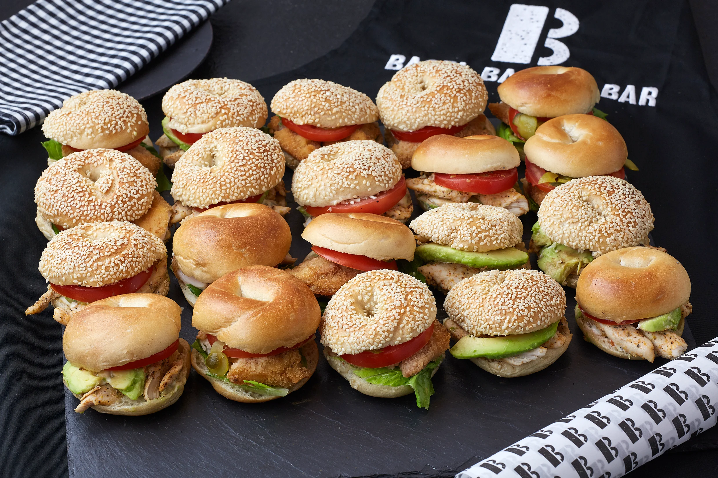 Chicken Mini Bagel Platter .webp