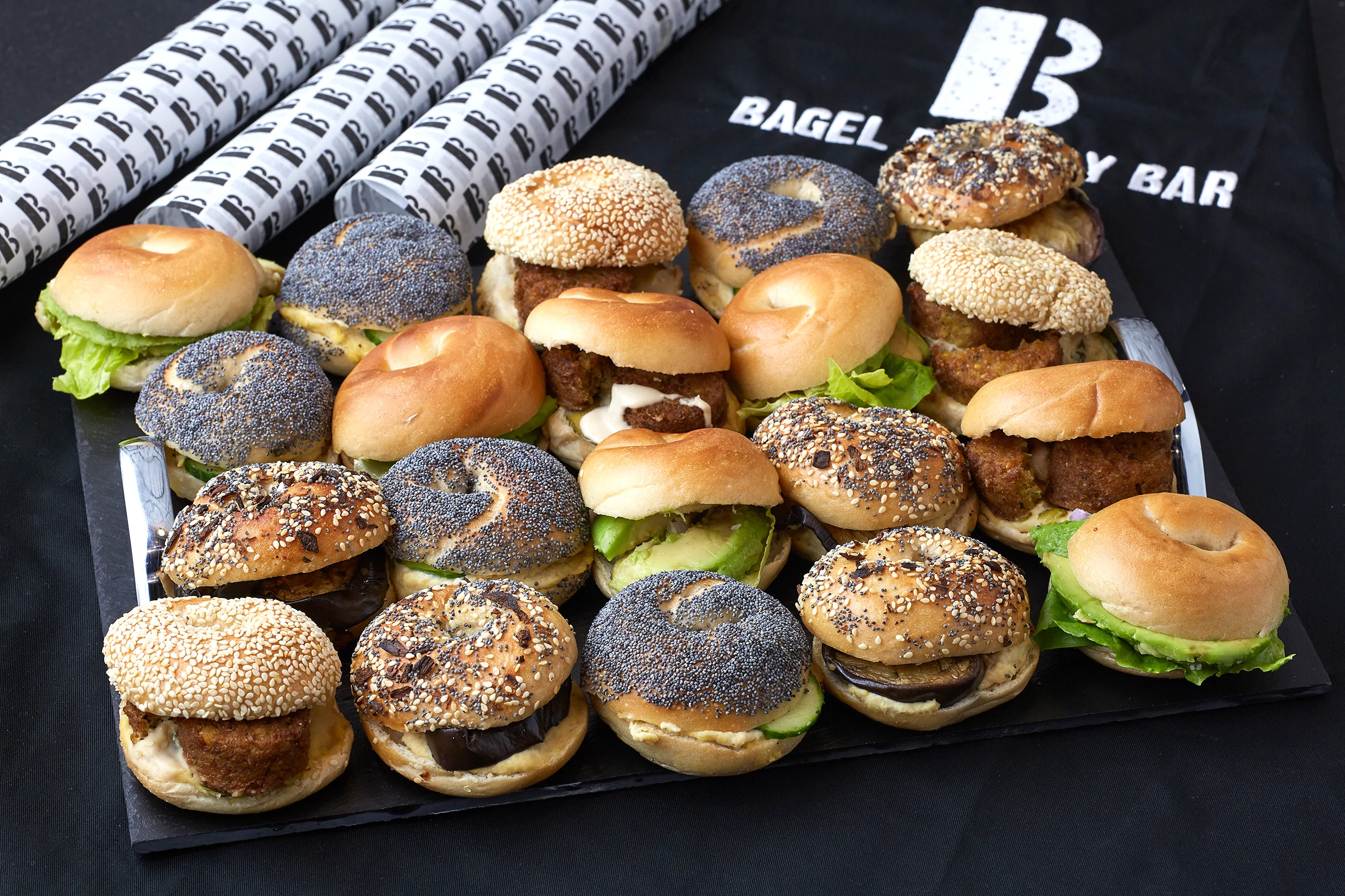 Vegan Mini Bagel Platter .webp