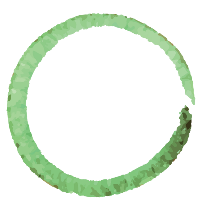 Couronne verte peinte