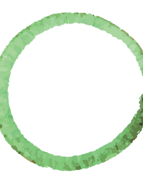 Green Painted Wreath