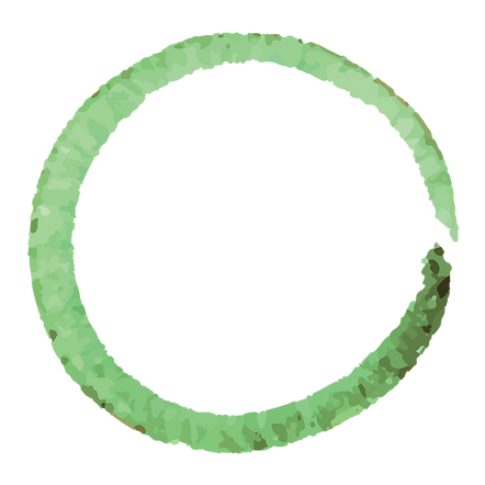 Green Painted Wreath