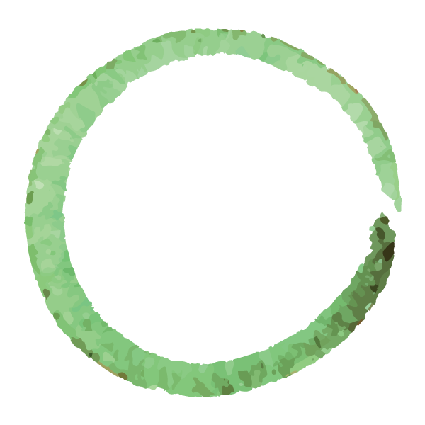Green Painted Wreath