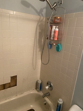 An example of grout failure