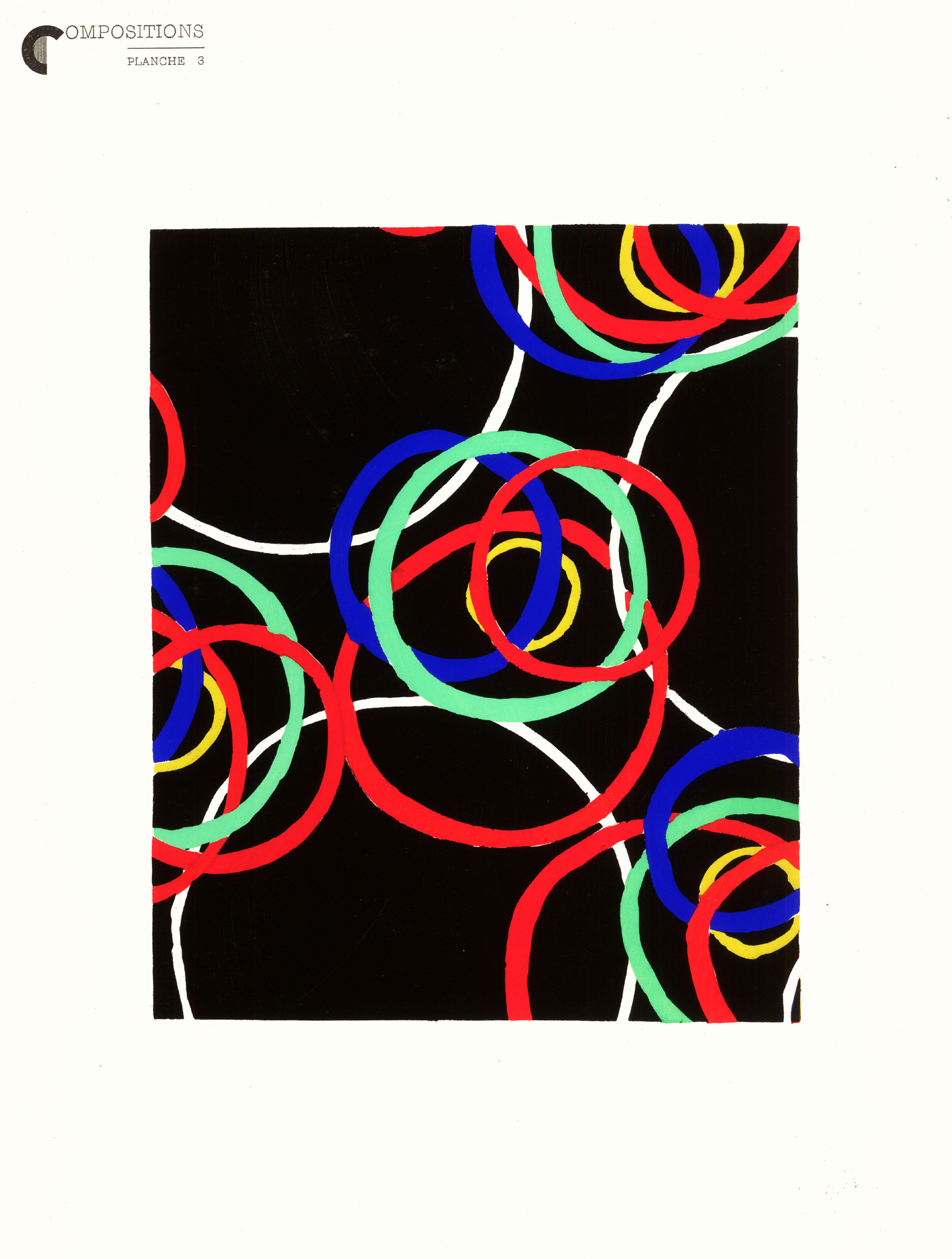 Delaunay, Sonia - "Compositions Couleurs Idees", Planche 3