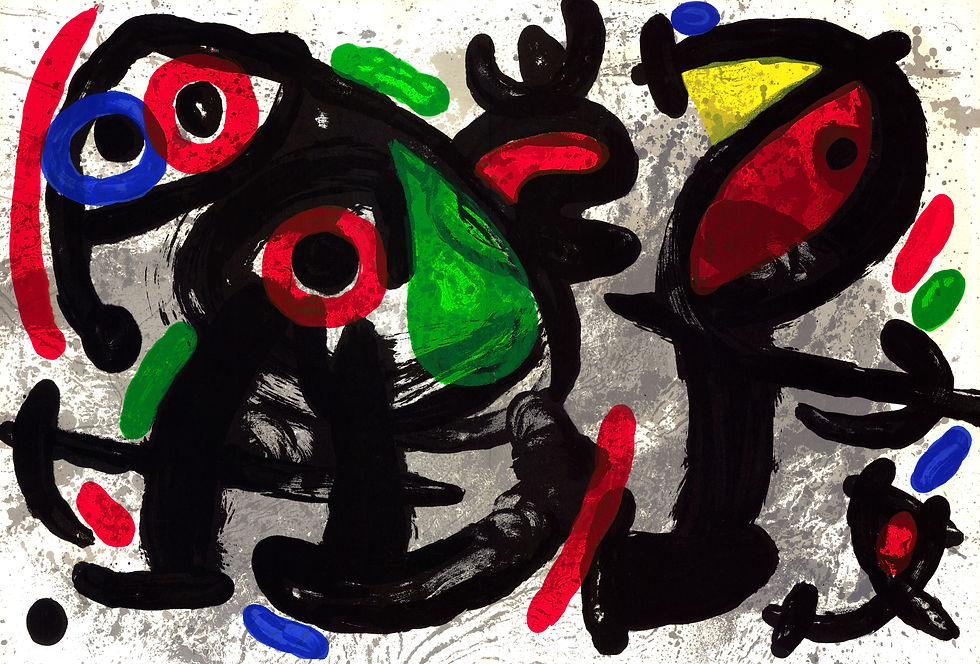 Mirò, Joan - 1970 Lithograph "Ronde De Nuit" (Nightwatch)