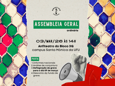 Assembleia Geral | 03 de março de 2026
