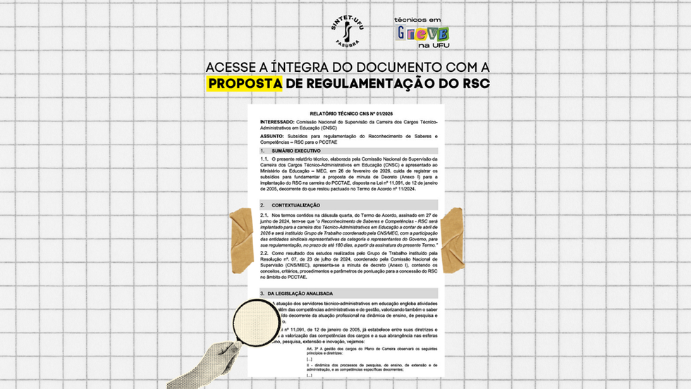 Acesse a íntegra do documento com a proposta de regulamentação do RSC