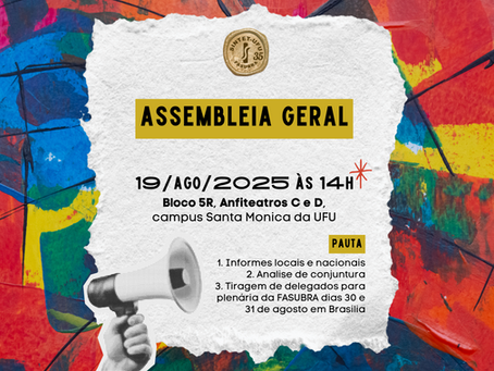 Assembleia Geral | 19 de agosto de 2025